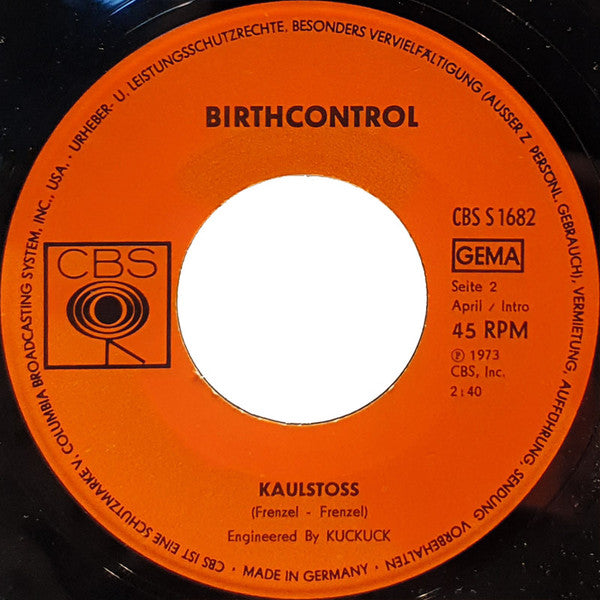 Birth Control : Nostalgia (7", Single)