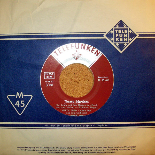 Gitta Lind : Highland-Pipers-Doodle-Band (Sonntags In Glasgow) (7", Single)