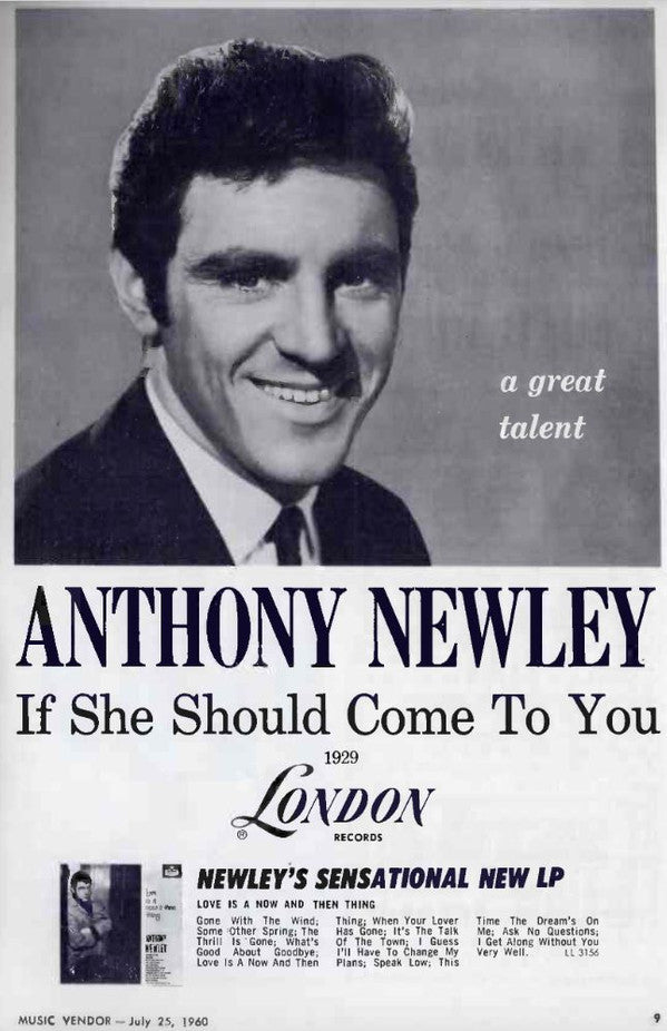 Anthony Newley : If She Should Come To You (La Montana) (7")