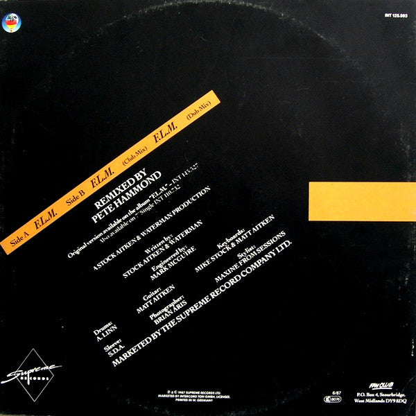 Mel & Kim : F.L.M. (12", Maxi, Gre)