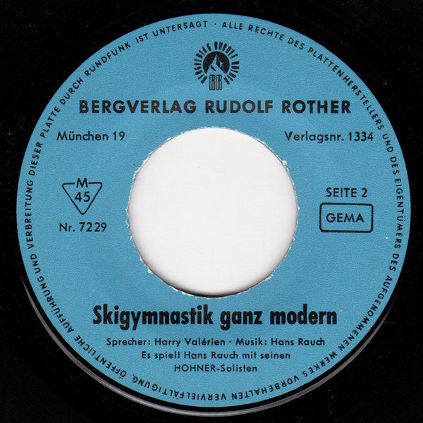 Georg Glas Mit Seinem Ensemble Sprecher Harry Valérien : Trimm Dich Mit Musik - Ski-Gymnastik (7")