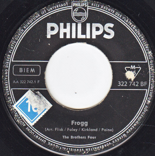 The Brothers Four : Frogg / Sweet Rosyanne (7", Single)