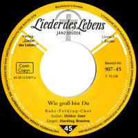 Hildor Janz, Ruhrfeldzugschor, Harding Braaten : Wie Groß Bist Du / Weißer Denn Der Schnee (7")