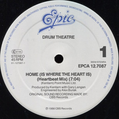 Drum Theatre : Home (Is Where The Heart Is) (12", Maxi)