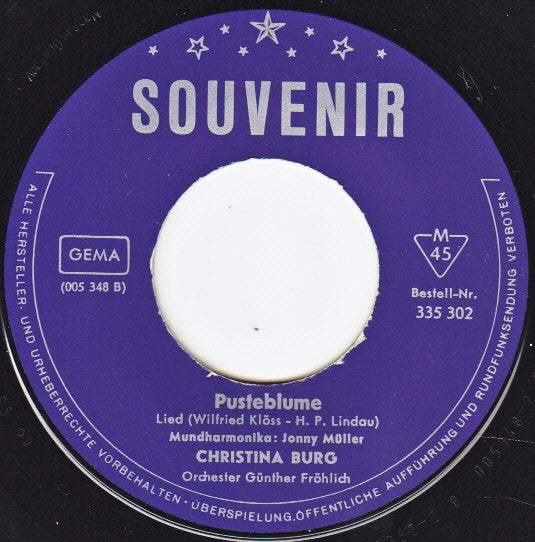 Christina Burg : Ich Freu Mich Immer So, Wenn Ferien Sind (7", Single, Mono)