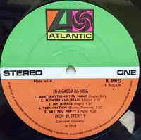 Iron Butterfly : In-A-Gadda-Da-Vida (LP, Album, RE)
