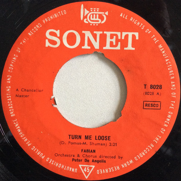 Fabian (6) : Turn Me Loose / I'm A Man (7")